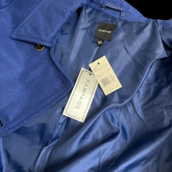 Rampage Women's Double Piah Peacoat - Picture 8 of 8